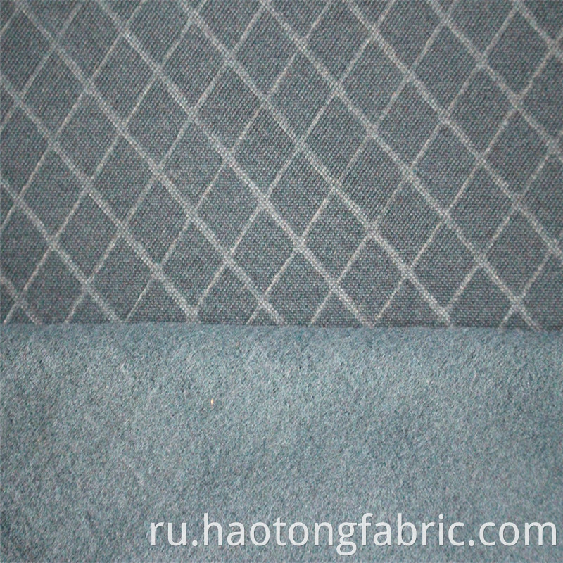 Polyester Jacquard Two Tone Brushed Textile Fabric